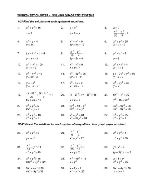 Quadratic Equation Worksheet — db-excel.com
