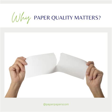 Quality of Paper Matters
