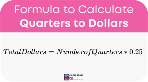 Convert Your Quarters to Dollars with our Handy Calculator Tool