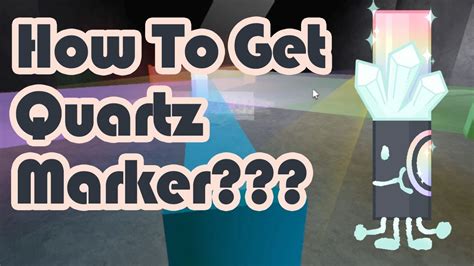 Quartz Marker - Roblox Find the Markers Tutorial! - YouTube