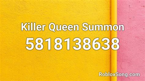 Queen - killer queen Roblox ID - Roblox music codes