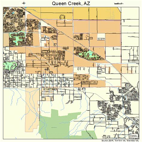 Town Boundary Map Queen Creek, AZ
