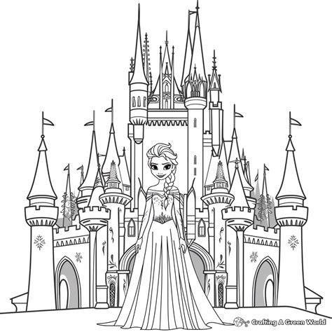 Queen Elsa Frozen Coloring Pages