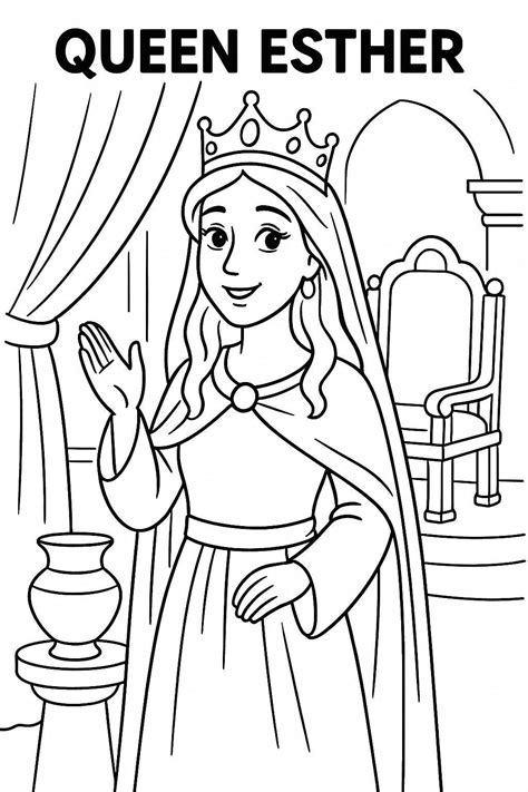 Queen Esther Coloring Pages