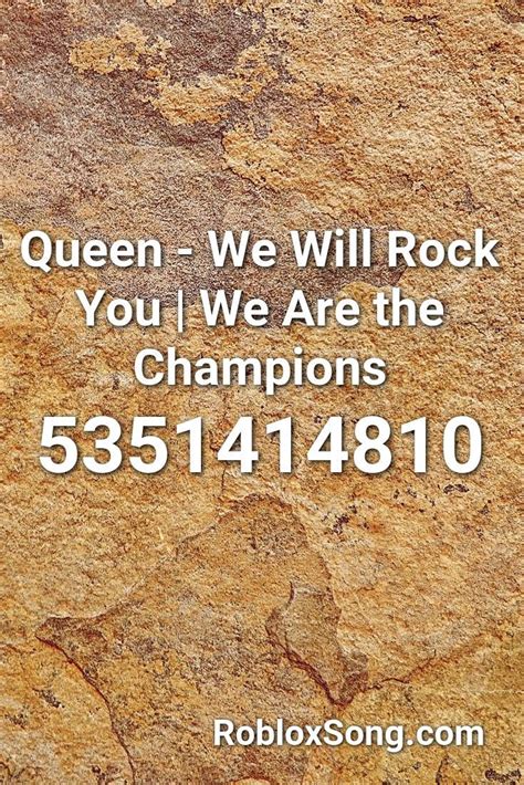 Queen We Will Rock You Roblox id - YouTube