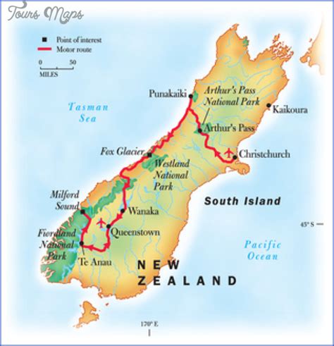 Queenstown New Zealand Map