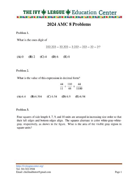 Question Difficulty in the 2024 AMC 8