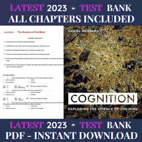 Question and answer Boost Your Learning: Explore Pin-On Test Bank Cognition 4th Edition Now!