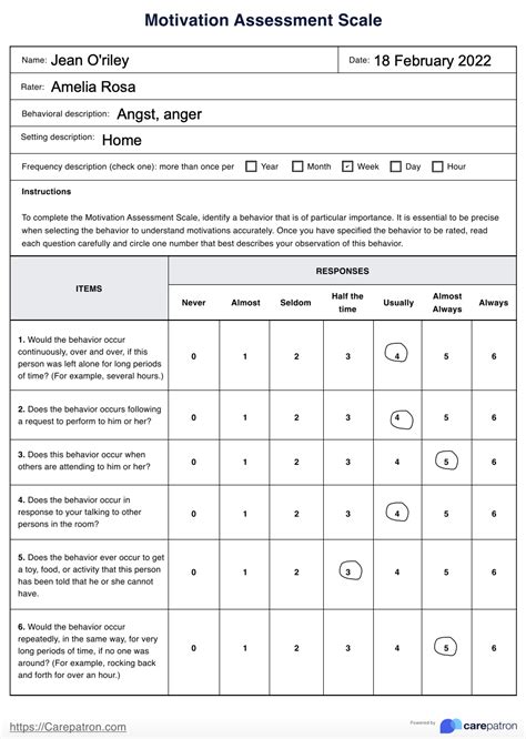 Question and answer Unlock Your Potential: Discover Your Motivation Level with our Assessment Scale