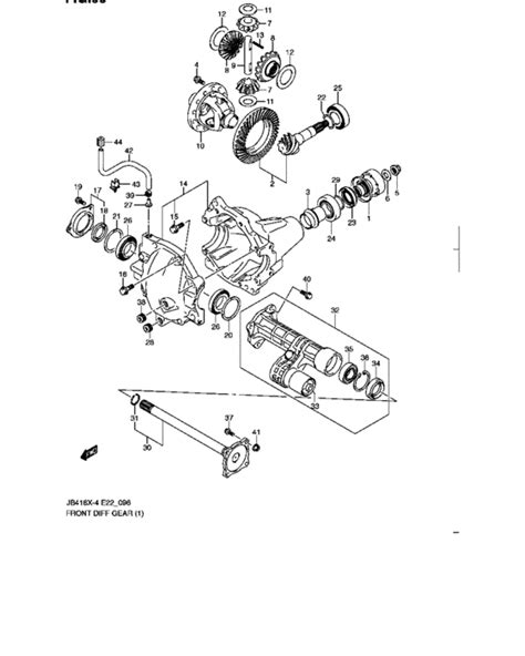 Question and answer Unlocking the Mystery: 1999 Grand Vitara Front Diff Diagram Revealed!