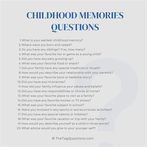 Questions About Memories