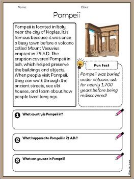 Questions About Pompeii