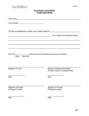 Questions About Your Intent to Return Home