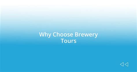 Questions and Answers For Brewery Tours