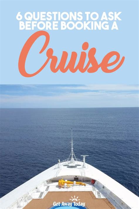 Questions before booking cruise