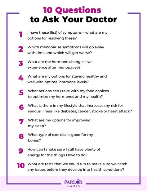 Questions to Ask Your Doctor