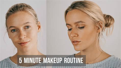 5 MINUTE MAKEUP // SIMPLIFY YOUR ROUTINE Makeup routine, 5 minute