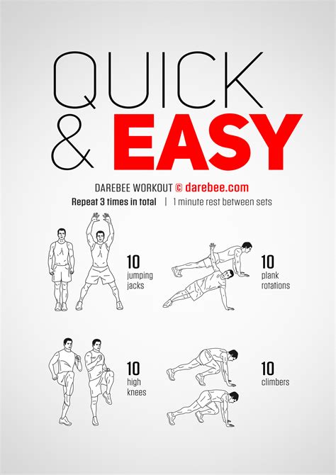 Quick And Easy Workout Routines At Home