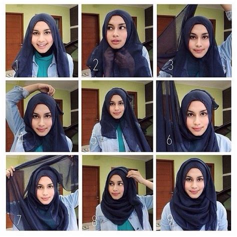 Quick Simple Hijab Tutorial for School ideas HijabiWorld