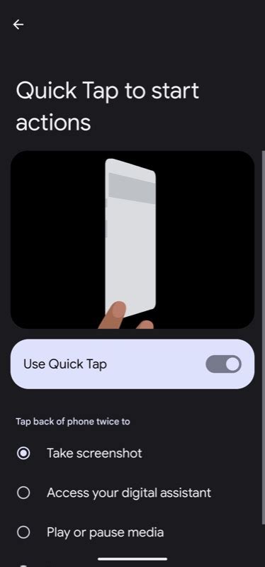 Quick Tap method