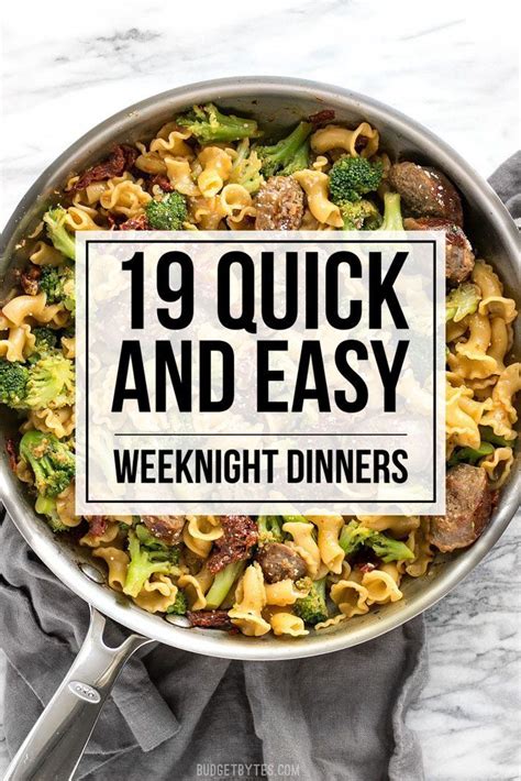 Quick and Easy Weeknight Dinner