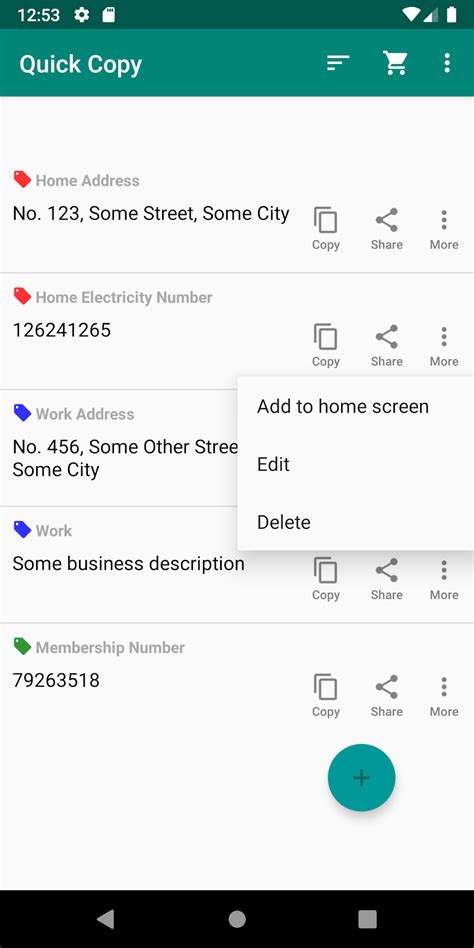 Quick copy and paste