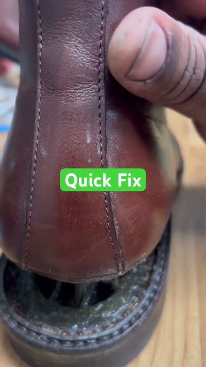 Quick shoe repair process