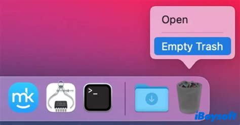 Quick ways to empty Trash on Mac