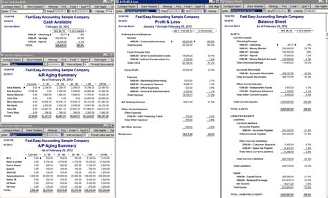 Quickbooks Report Templates