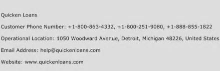Quicken Loan Telephone Number