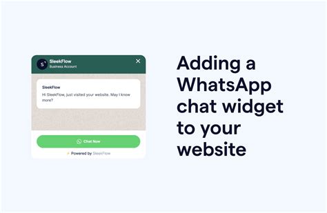 Quickly Add WhatsApp Widget from App Itself