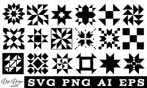 Fancy Up Your Quilting Game with Our Stunning Quilt Block SVG Sets