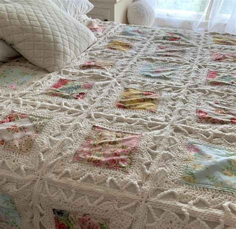 Quilted Crochet Blanket