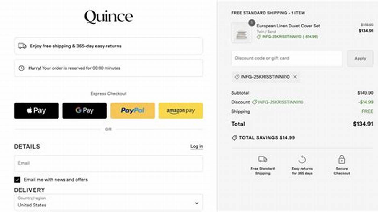 Quince Discount Code October 2024