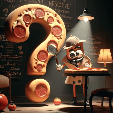 Quiz Riddle Answer Pizza
