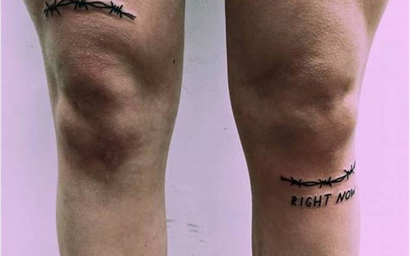Quote Tattoo Above Knee