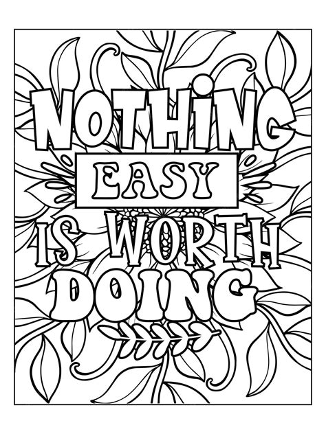 Quote Coloring Pages