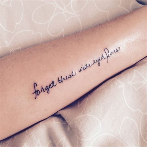 Quote Forearm Tattoos