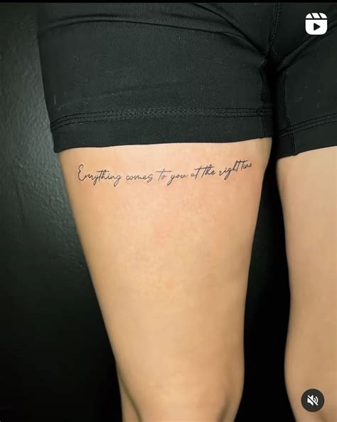Quote Leg Tattoos