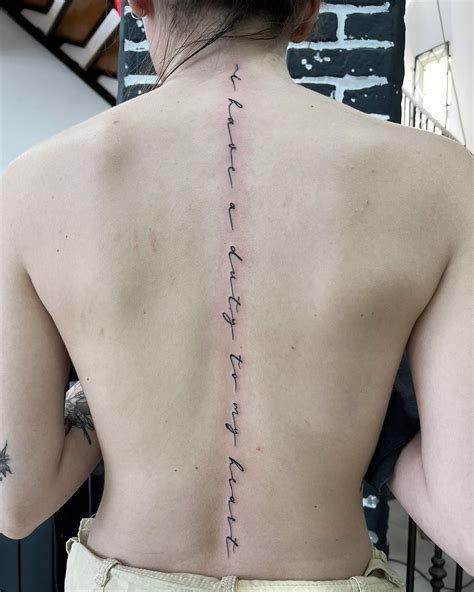 Quote Tattoos On Spine