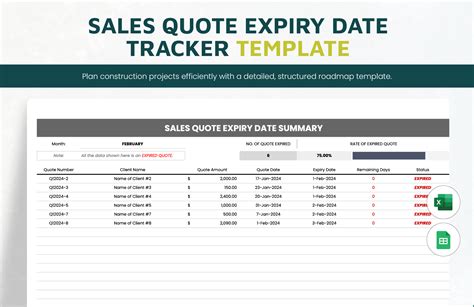 Quote Tracker Template Excel