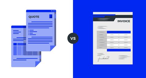 Quote vs Invoice Difference