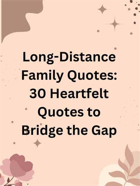 Quotes About Family And Distance