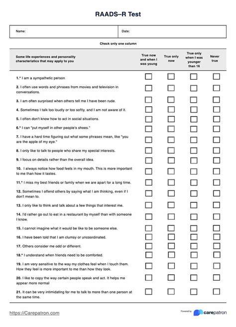 raads r test online free
