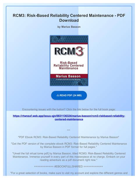 RCM3: Risk-Based Reliability Centered Maintenance