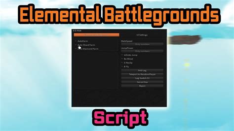 RE-Release Elemental Battlegrounds Script