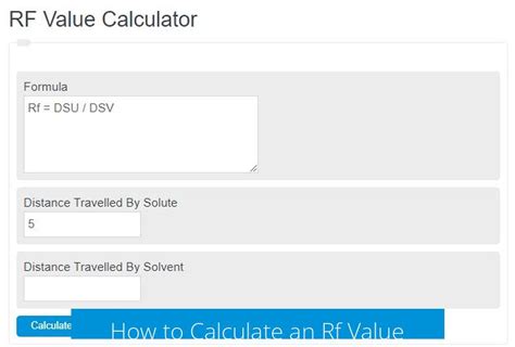 RF Calculation Formulas Image