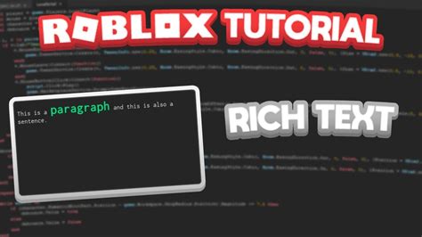 ROBLOX: Rich Text Tutorial - Tutorial - Cookie Tech