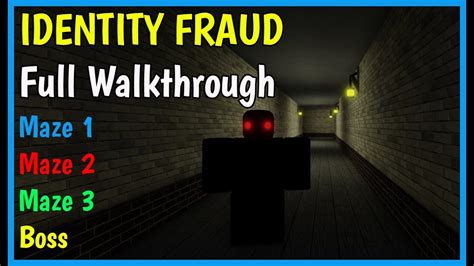 ROBLOX Identity fraud How to get pass maze 3 hex code - YouTube