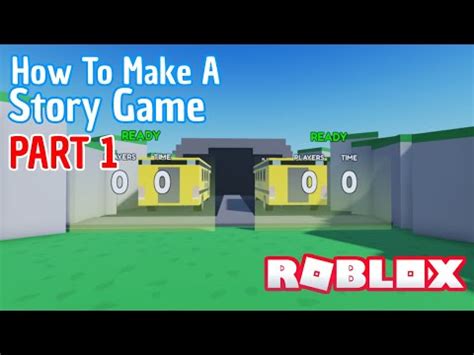 ROBLOX Studio Story Game Part 1 Tutorial - YouTube